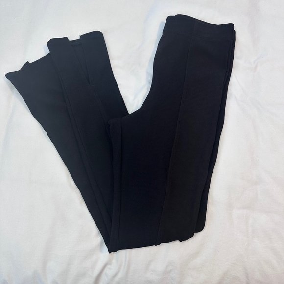 H&M Divided Split Hem & Seam Front Black Leggings S - Picture 9 of 9